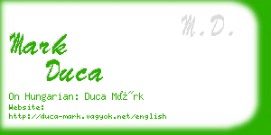 mark duca business card